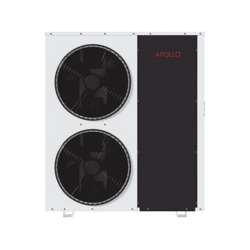 Front product view of an APOLLO 6 ton air-to-water heat pump