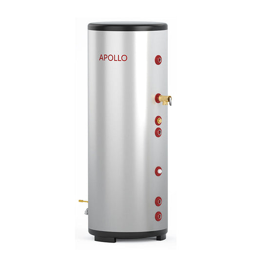 APOLLO DHW250 - Stainless Indirect Water Heater Tank - 66gal