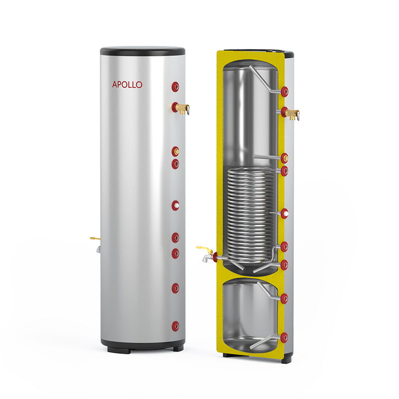 Apollo Tank APOLLO DHW380 MAX - Stainless Combine Indirect Water Heater Tank ...